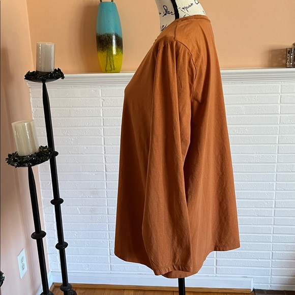 Classic Long Sleeve Crew Neck Top - Tumeric - Picture 5 of 6